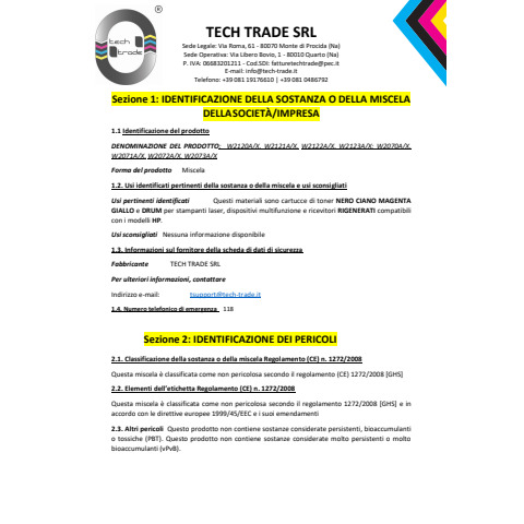 Toner Tech Trade rigenerato HP 415A - W2031A ciano - TTPHPW2031A-CHIP